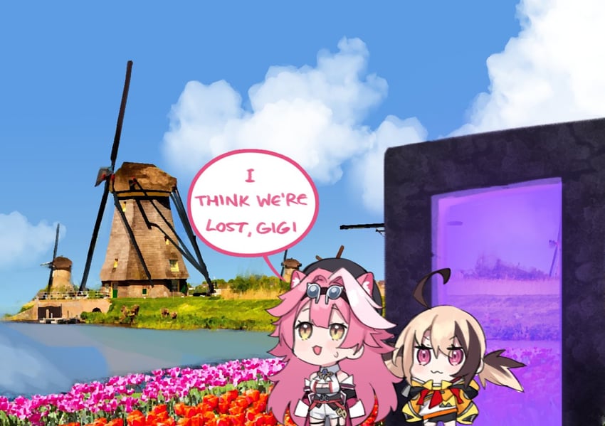 hat, hololive, raora panthera, and gigi murin (minecraft and 1 more) by dasdokter