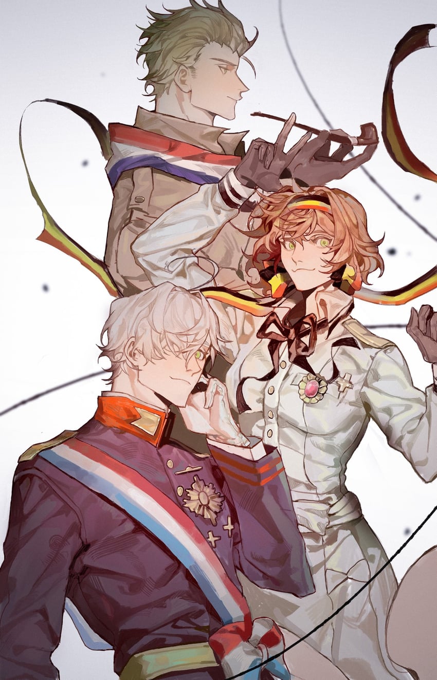belgium, netherlands, and luxembourg (axis powers hetalia) by hei_hei_shao_jiang