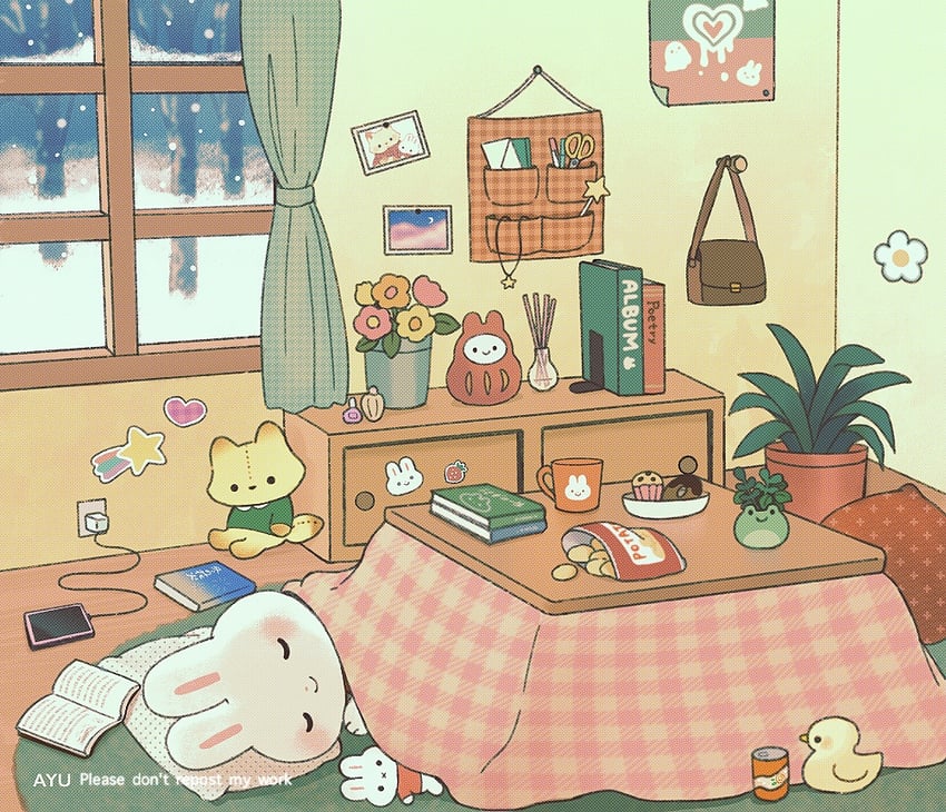 miffy, tree, and winter (miffy and 1 more) by ayu_(mog)